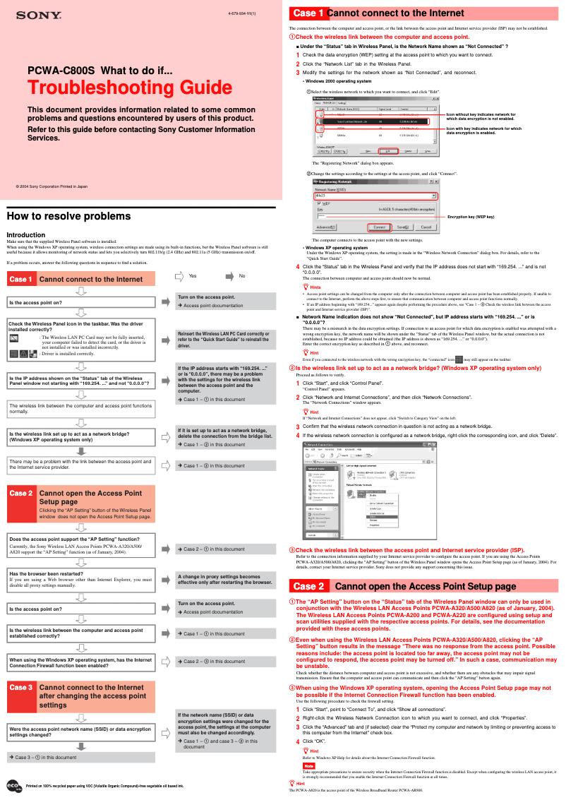 Página nº 1 - Manual de usuario Sony PCWA-C800S