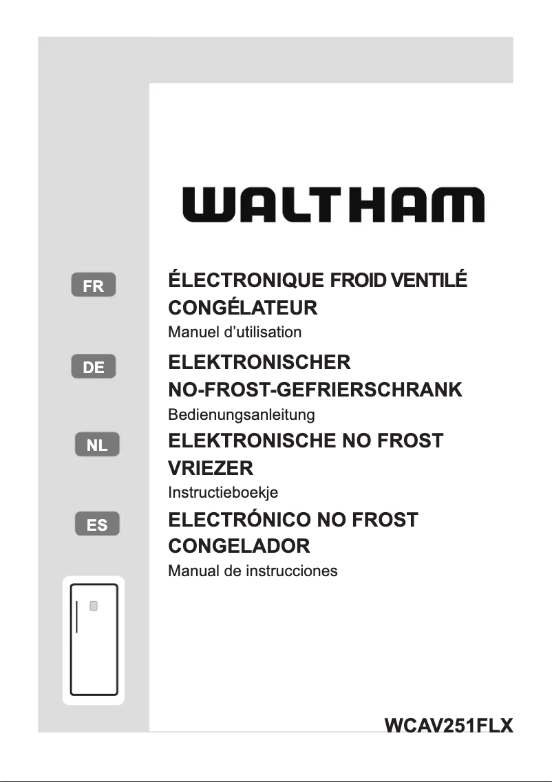 Página 1 del manual Manual de usuario Waltham WCAV251FLX