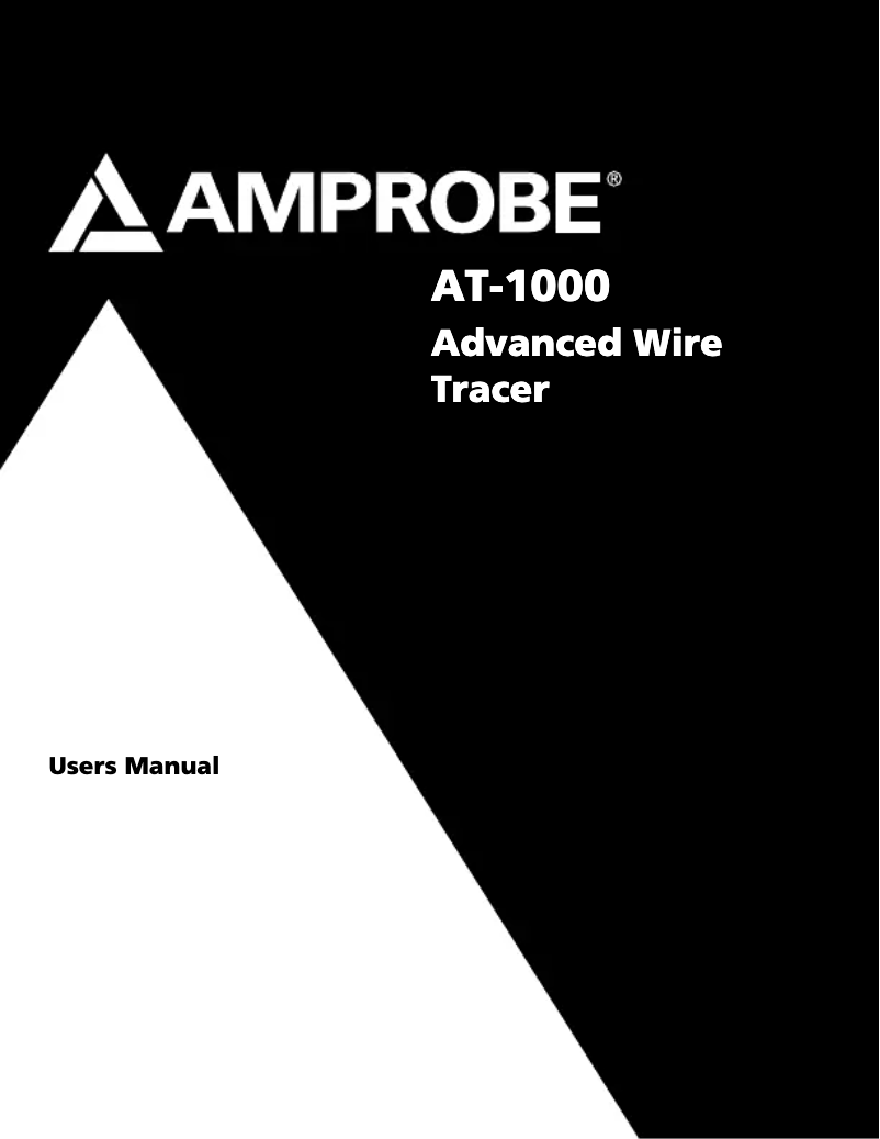 Imagen de la primera página del manual del dispositivo AT-1000