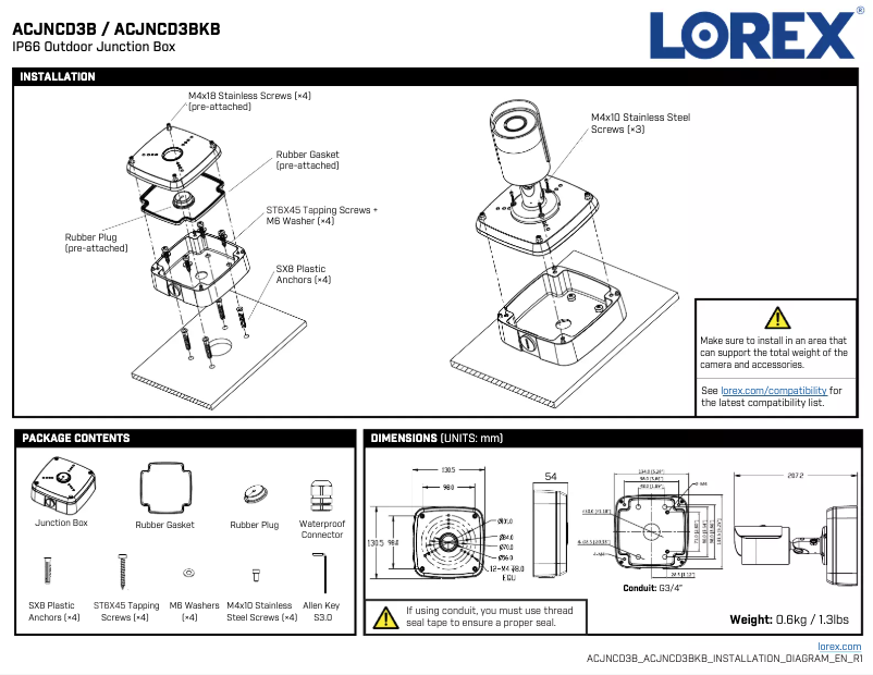 Imagen de la primera página del manual del dispositivo ACJNCD3BKB