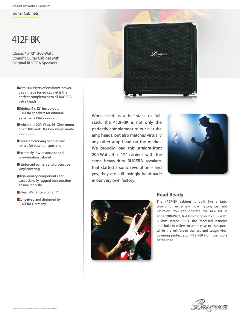 Imagen de la primera página del manual del dispositivo 412F-BK