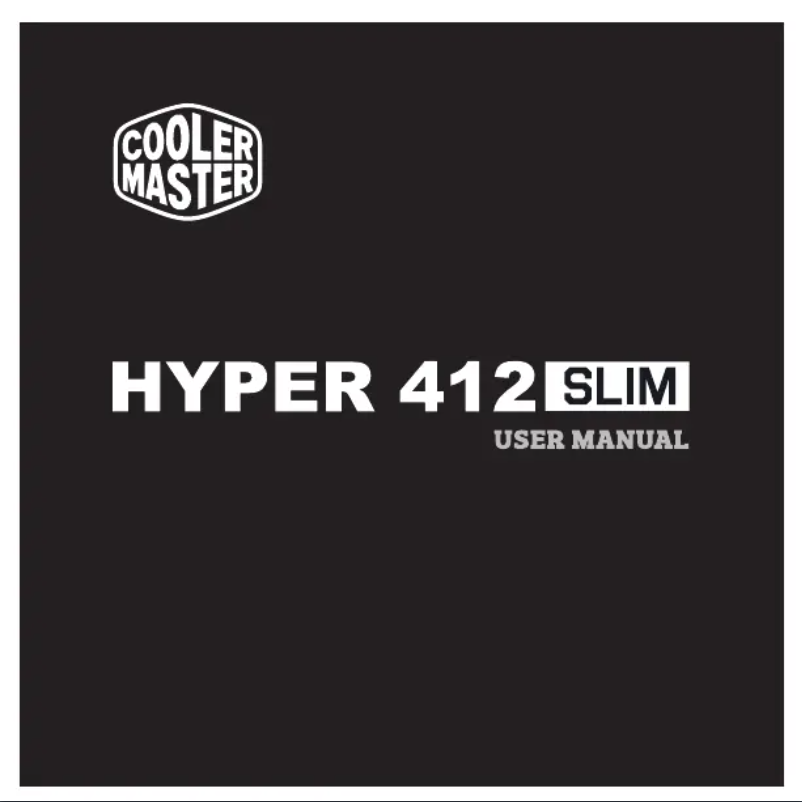 Página 1 del manual Manual de usuario Cooler Master Hyper 412 Slim