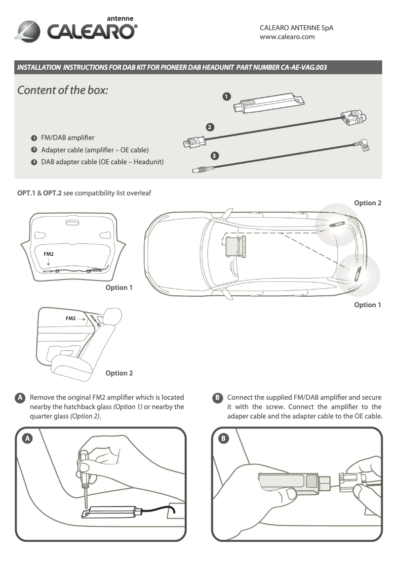 Imagen de la primera página del manual del dispositivo CA-AE-VAG.003