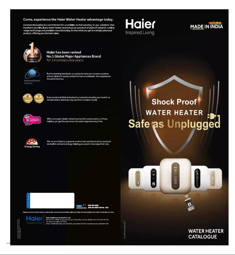 Página 1 del manual Manual de usuario Haier ES15VS1