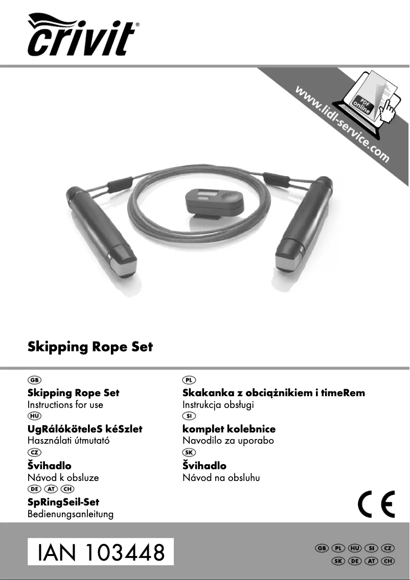 Imagen de la primera página del manual del dispositivo IAN 103448