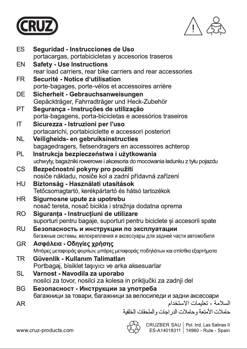 Imagen de la primera página del manual del dispositivo Tailo