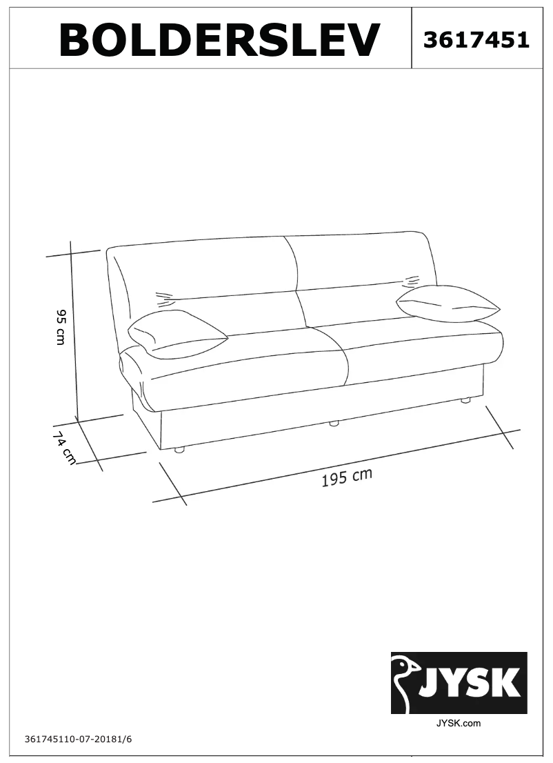 Imagen de la primera página del manual del dispositivo Bolderslev