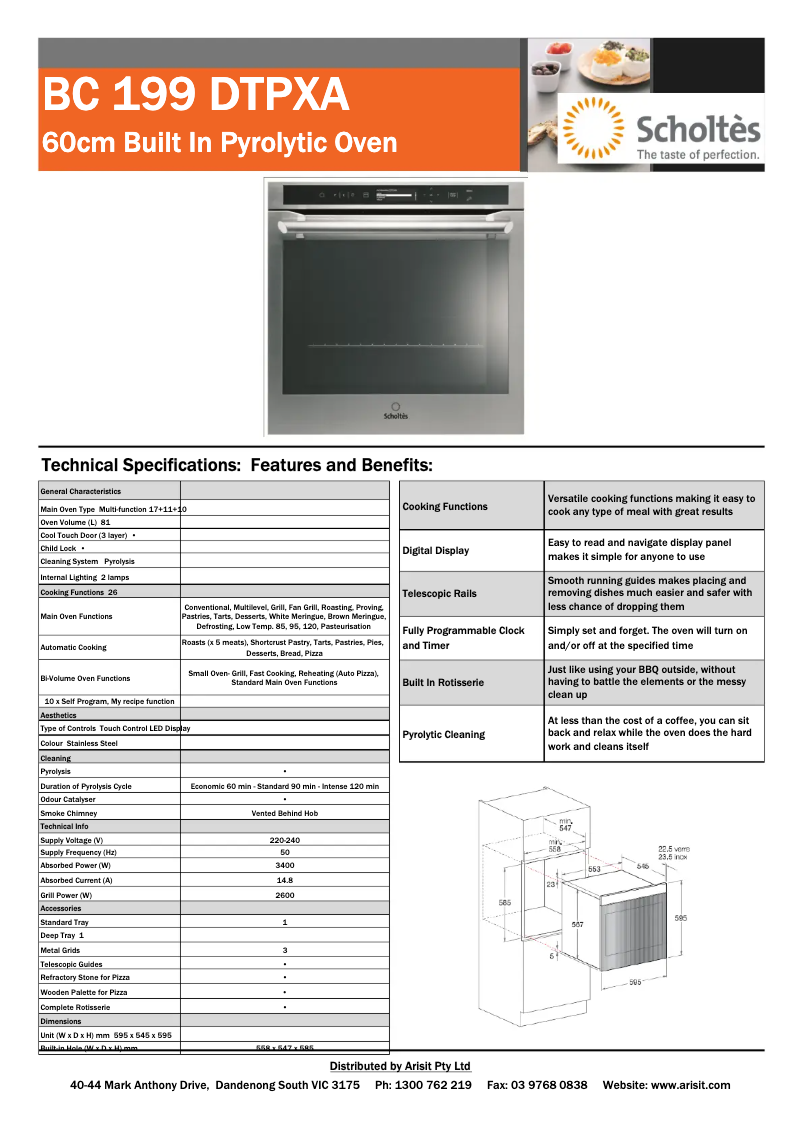 Imagen de la primera página del manual del dispositivo BC 199DT P XA