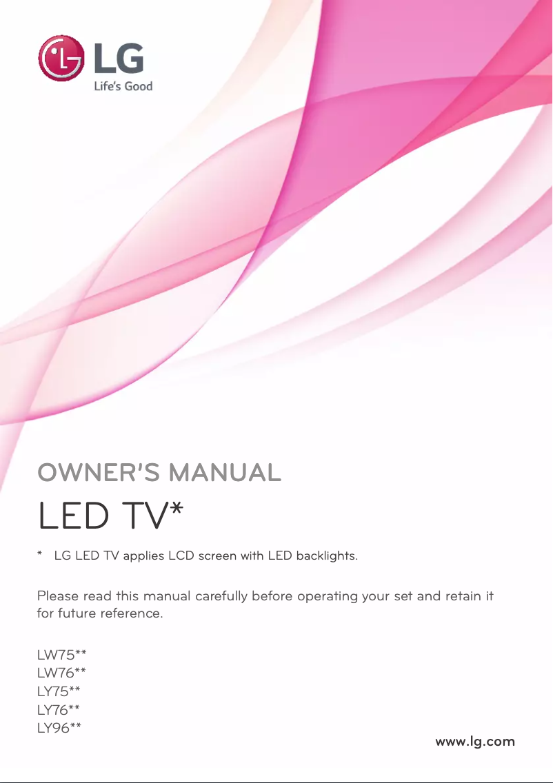 Imagen de la primera página del manual del dispositivo 32LY761H