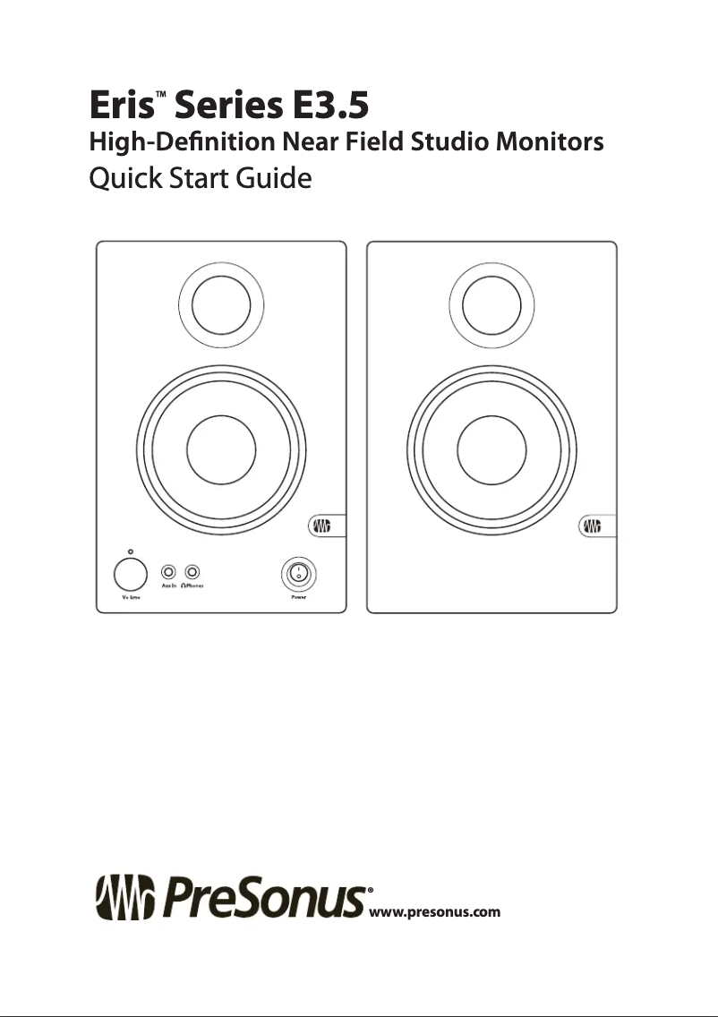 Imagen de la primera página del manual del dispositivo Eris E3.5 BT