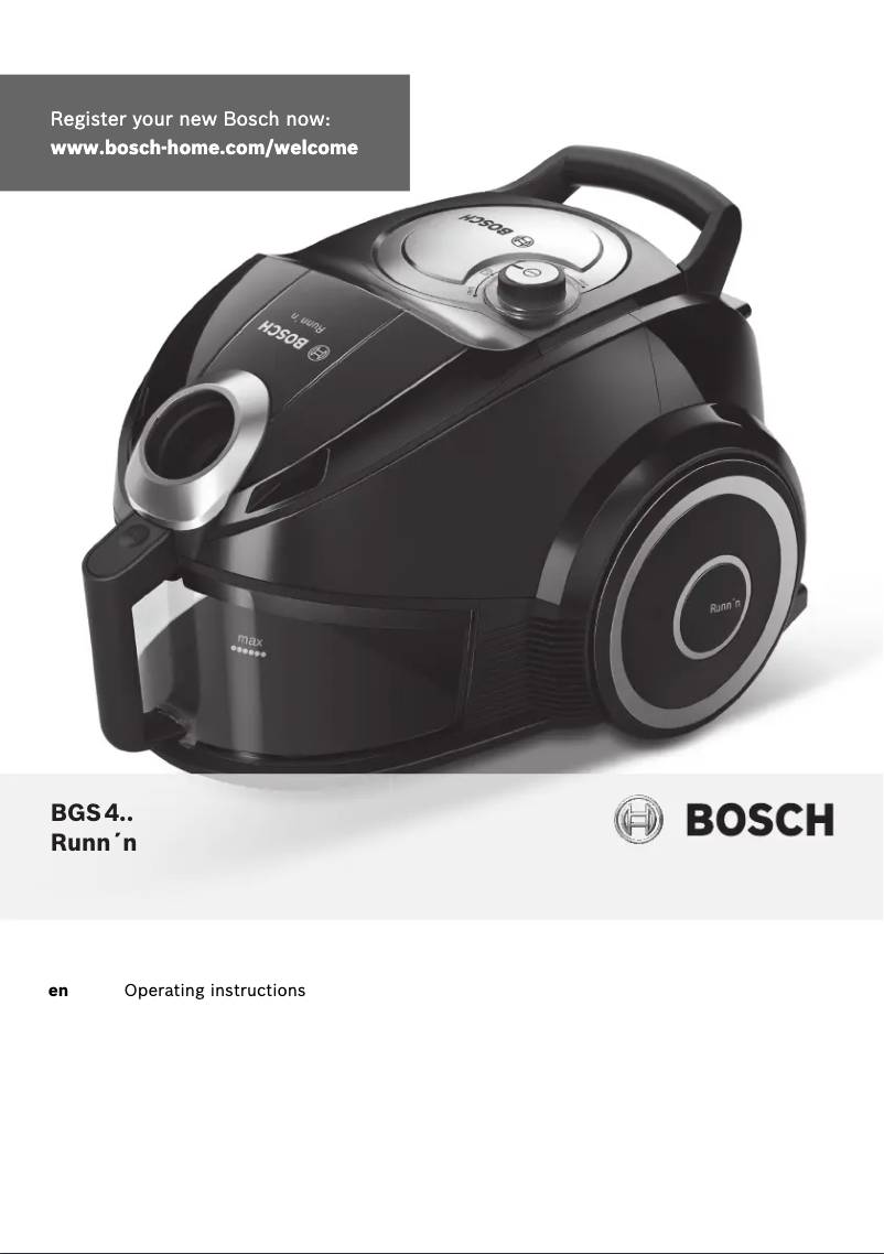 Página 1 del manual Manual de usuario Bosch Runn'n BGS4SIL73A