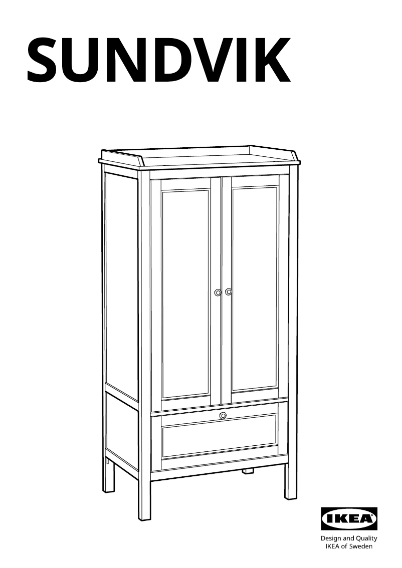 Imagen de la primera página del manual del dispositivo SUNDVIK 705.765.79
