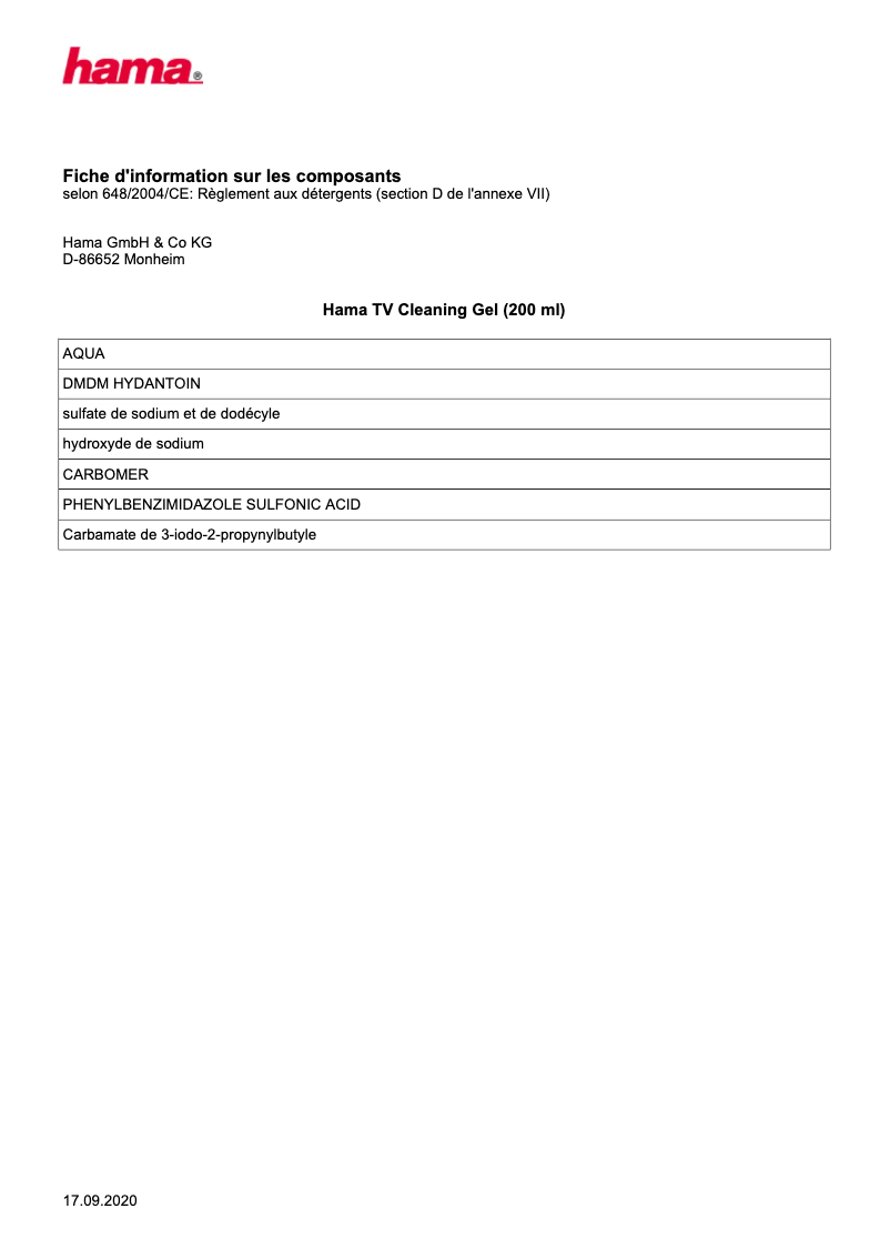 Página 1 del manual Manual de usuario Hama 078302