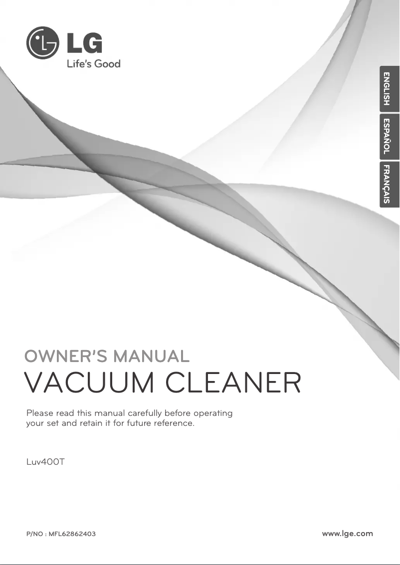 Imagen de la primera página del manual del dispositivo Total Care LuV400T