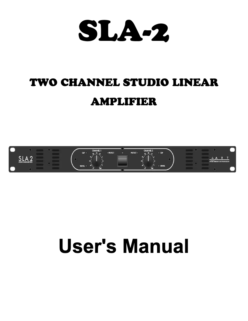 Imagen de la primera página del manual del dispositivo SLA-2