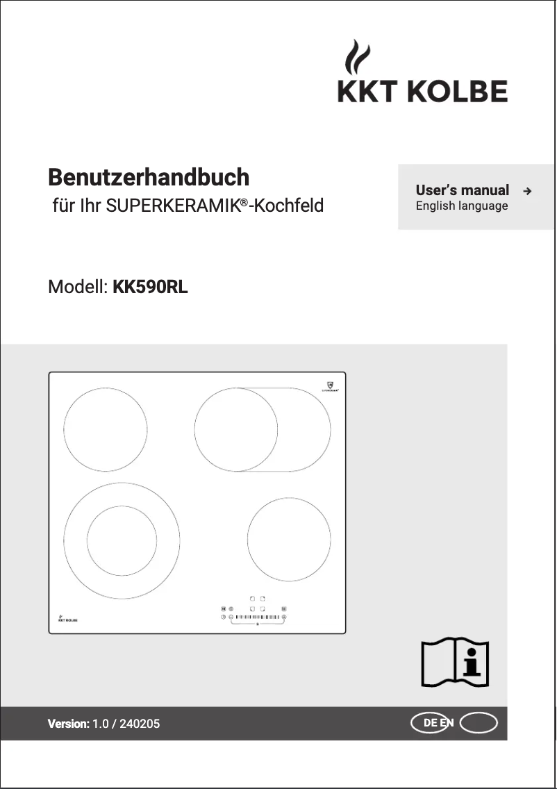 Imagen de la primera página del manual del dispositivo KK590RL