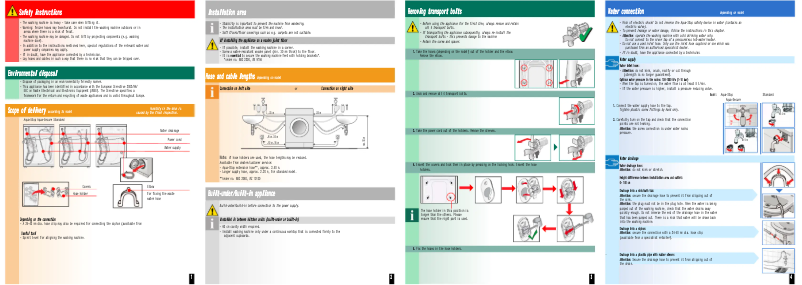 Página 1 del manual Guía de instalación Bosch WLM20461BY
