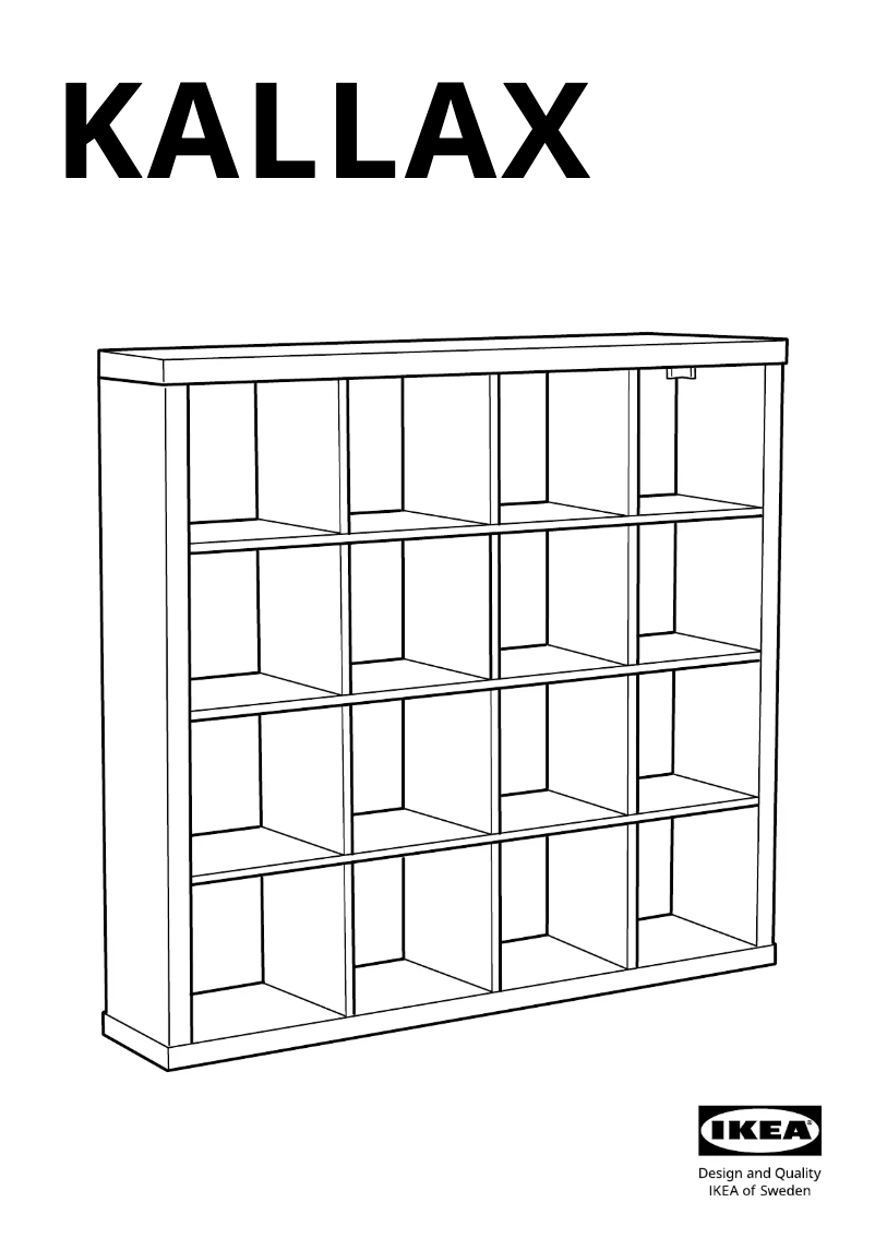 Página 1 del manual Manual de usuario Ikea KALLAX 204.717.25