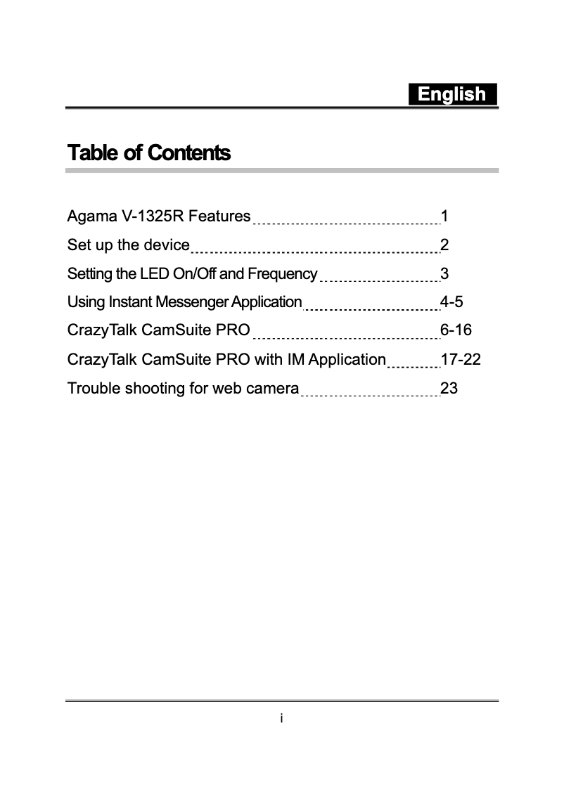 Página 1 del manual Manual de usuario Genius Agama V-1325R