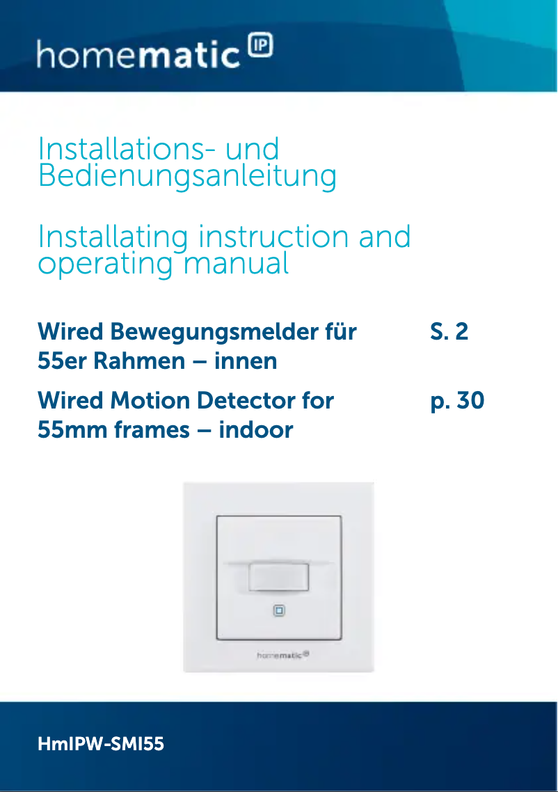 Imagen de la primera página del manual del dispositivo HMIPW-SMI55