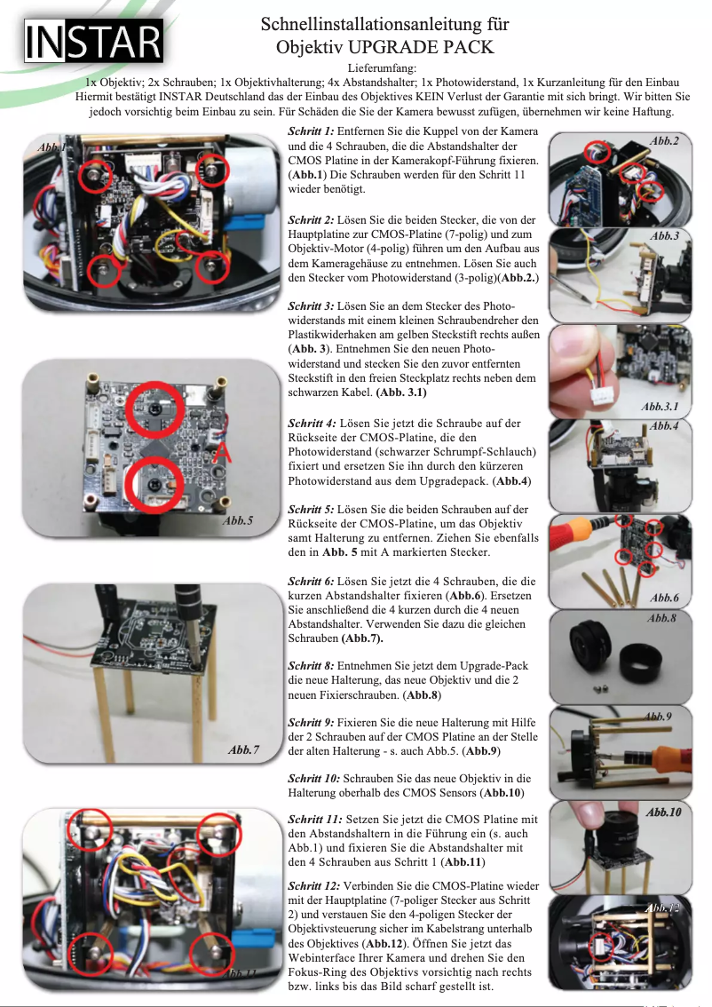 Página 1 del manual Instrucciones / montaje Instar IN-4011
