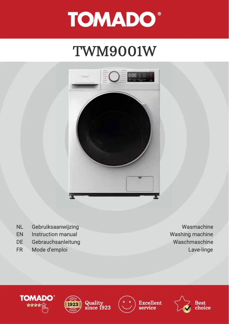 Imagen de la primera página del manual del dispositivo TWM9001W