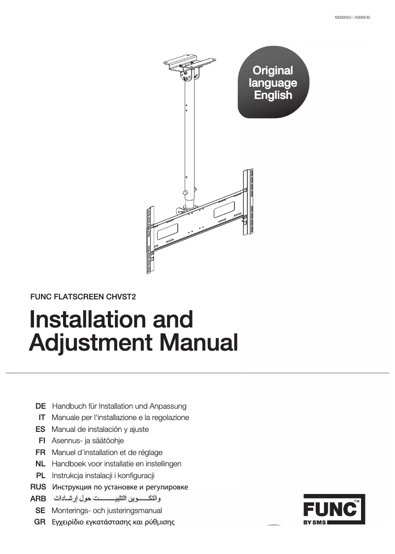 Imagen de la primera página del manual del dispositivo Func Pipe CHVST2/D2 1540-2740