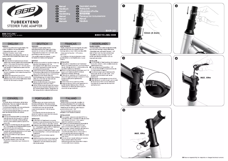 Página 1 del manual Manual de usuario BBB BHP-22