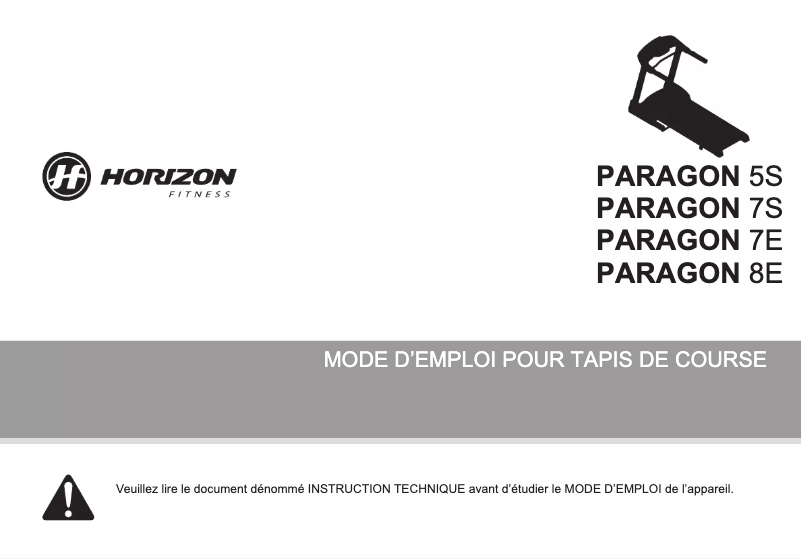 Imagen de la primera página del manual del dispositivo Paragon 5S