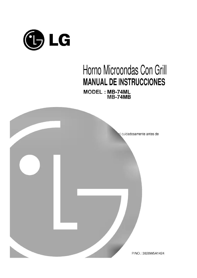 Página 1 del manual Manual de usuario LG MB-74ML