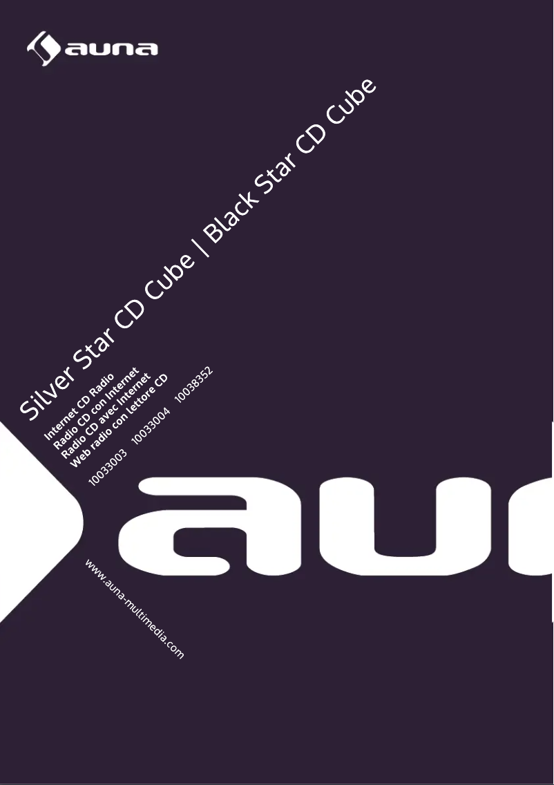 Página nº 1 - Manual de usuario Auna Silver Star CD Cube