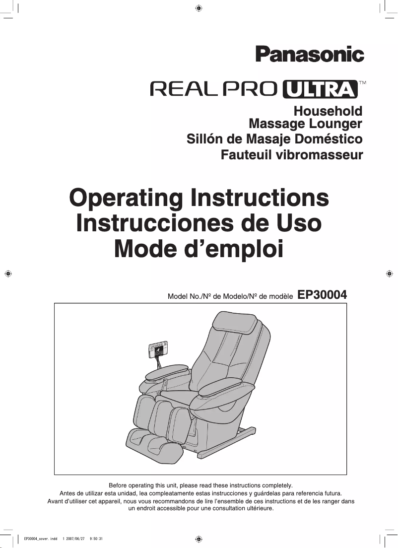 Imagen de la primera página del manual del dispositivo Real Pro Ultra EP30004