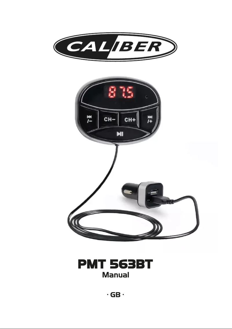 Página 1 del manual Manual de usuario Caliber PMT 563BT