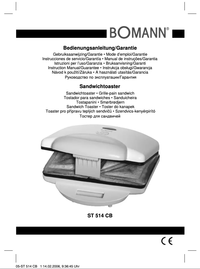 Página 1 del manual Manual de usuario Bomann ST 514 CB