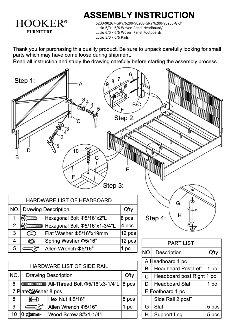 Imagen de la primera página del manual del dispositivo 6200-90268-GRY
