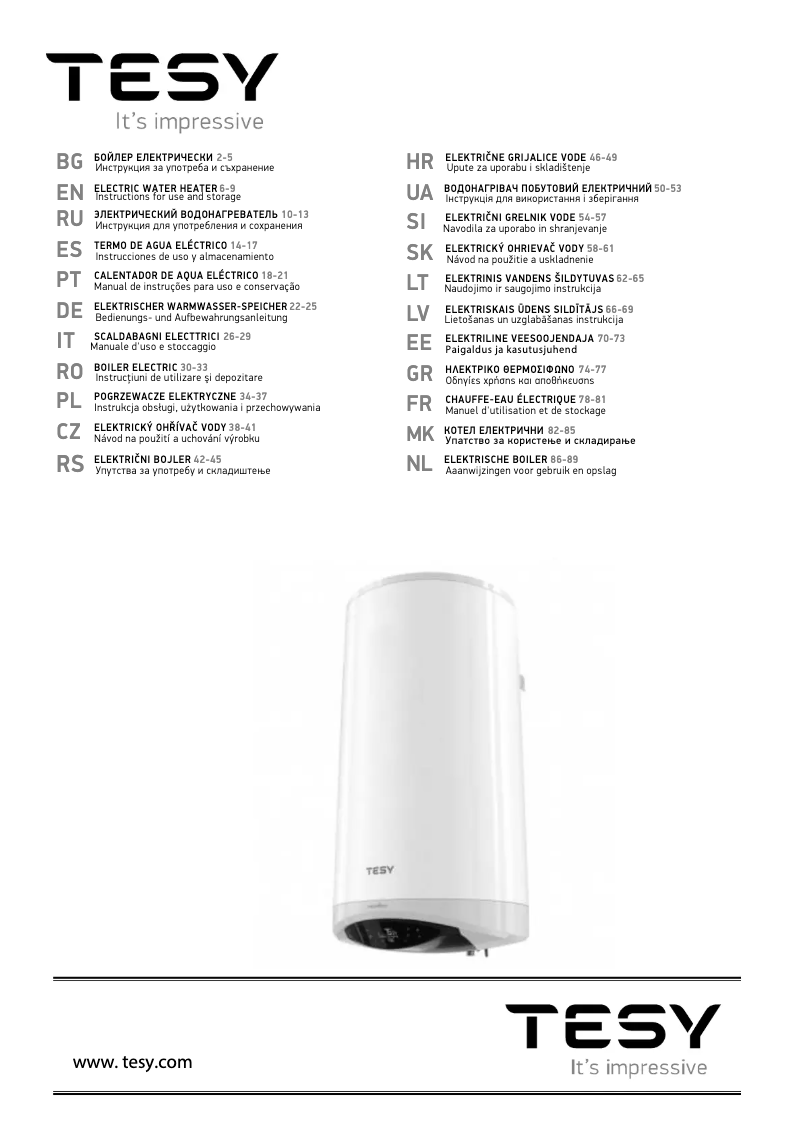 Imagen de la primera página del manual del dispositivo ModEco Electronic 50