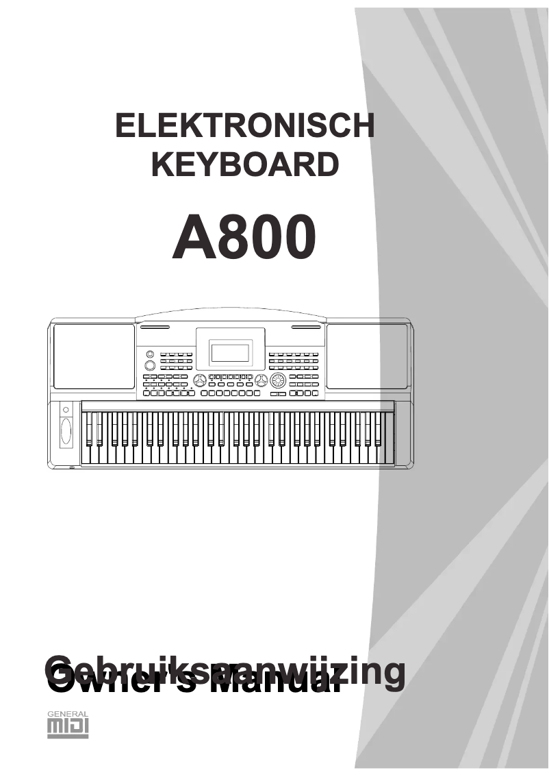 Imagen de la primera página del manual del dispositivo A800