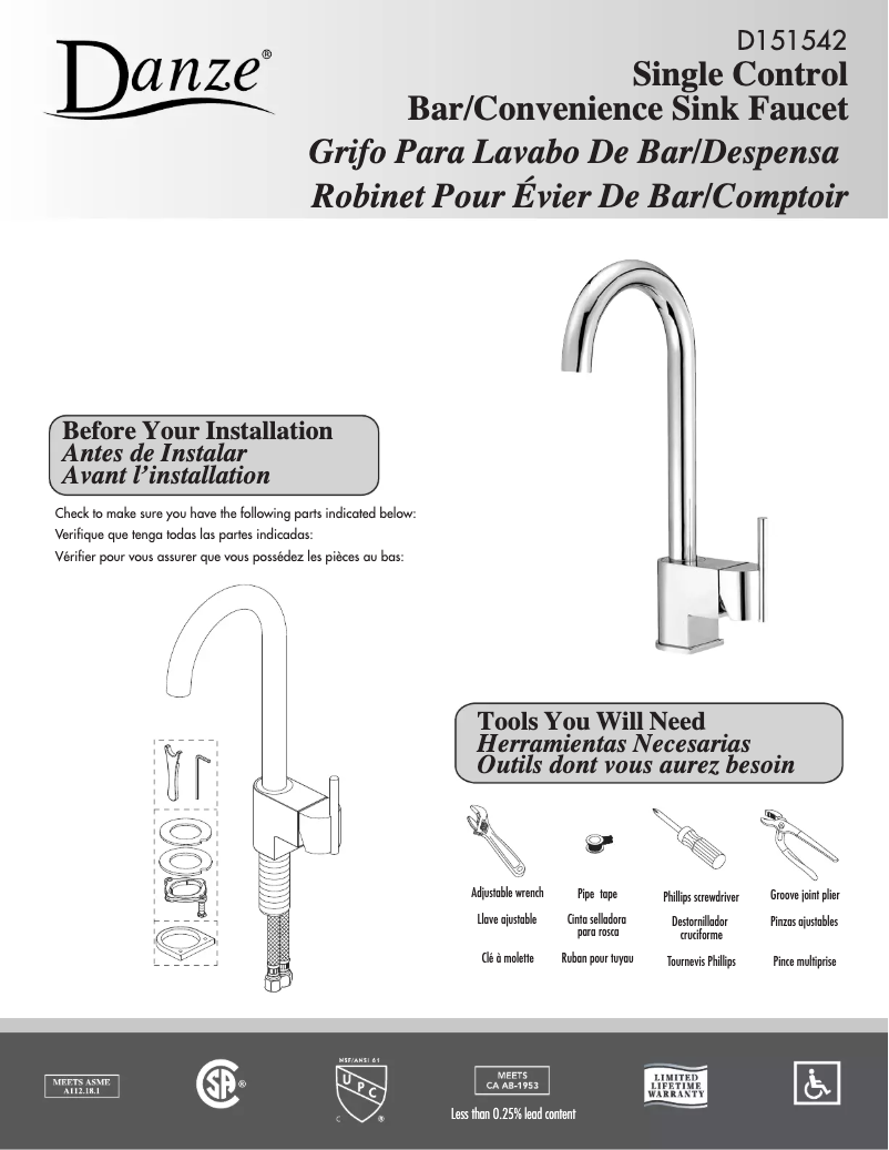 Imagen de la primera página del manual del dispositivo D151542