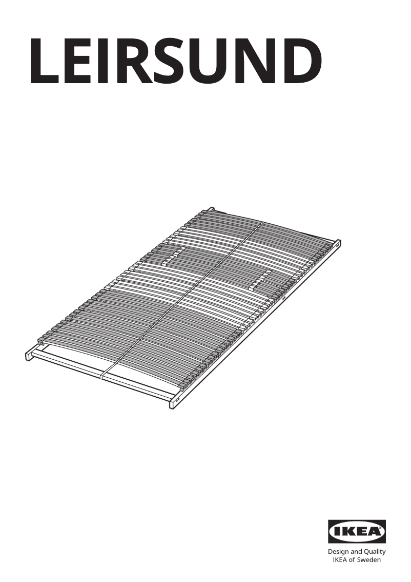 Página 1 del manual Manual de usuario Ikea LEIRSUND 002.783.33