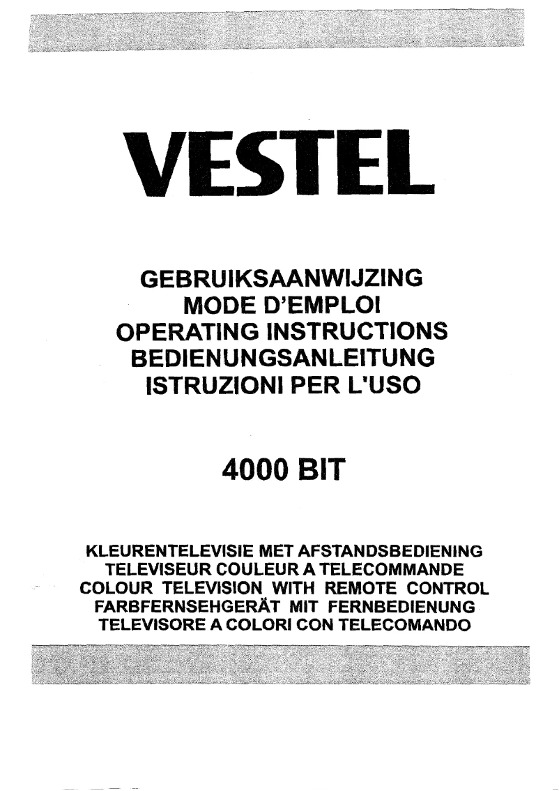 Página 1 del manual Manual de usuario Vestel 4000 BIT