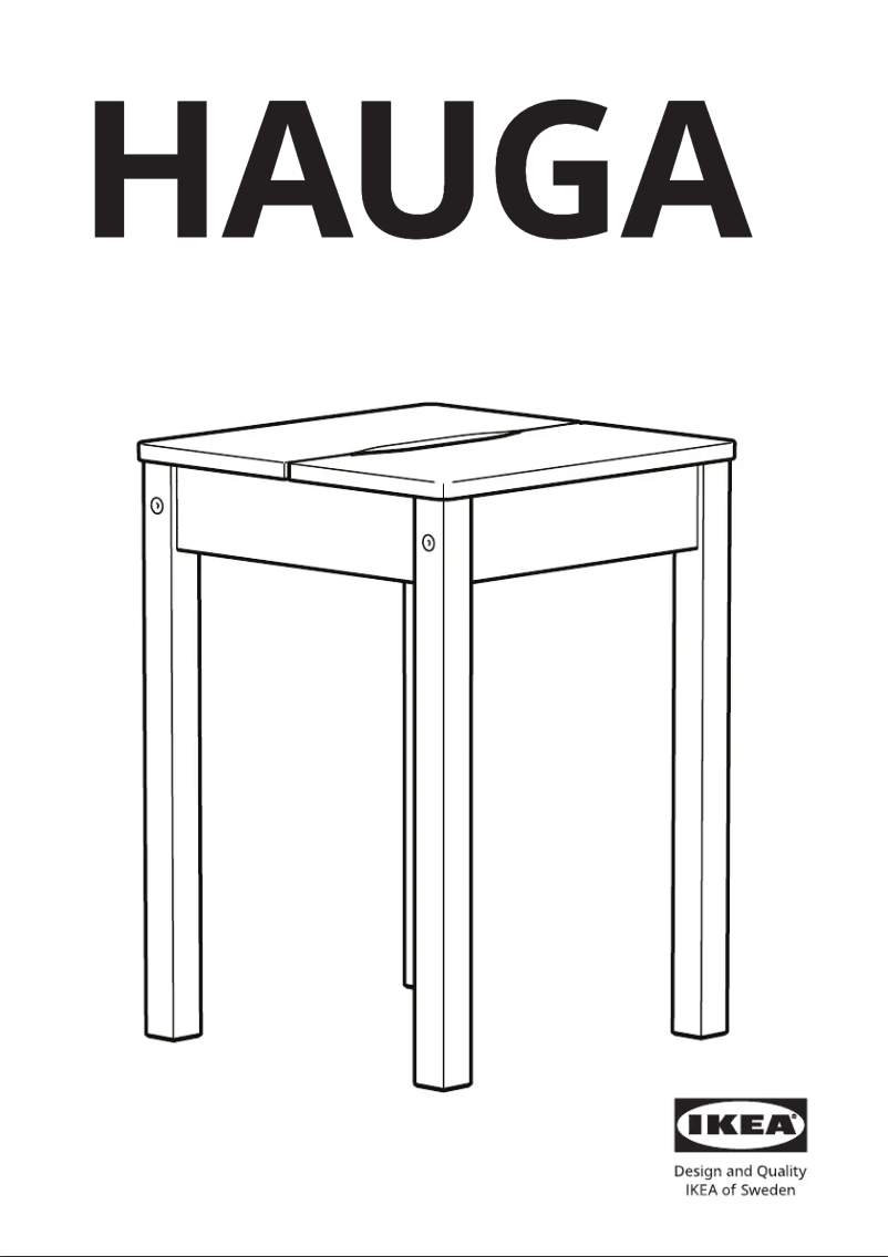 Página 1 del manual Manual de usuario Ikea HAUGA 805.820.42