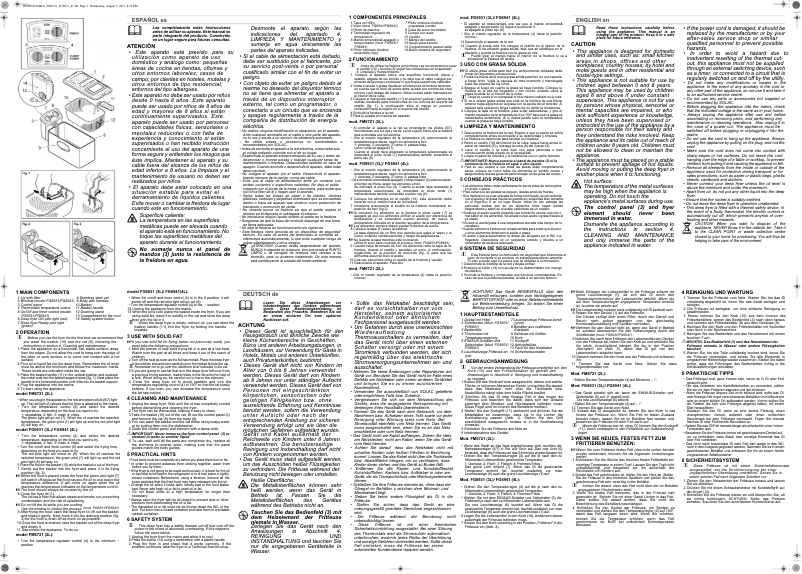 Imagen de la primera página del manual del dispositivo Ideal Professional FG6931