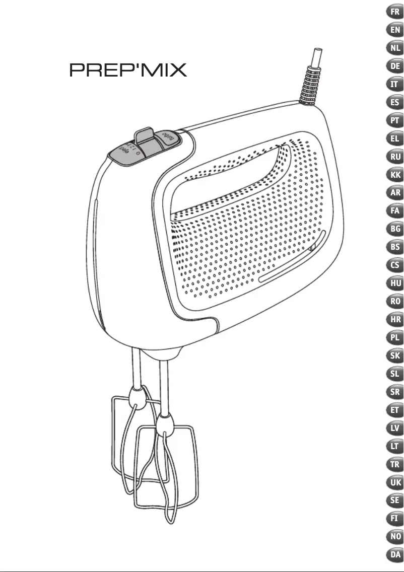 Página 1 del manual Manual de usuario Tefal Prep'Mix HT450B