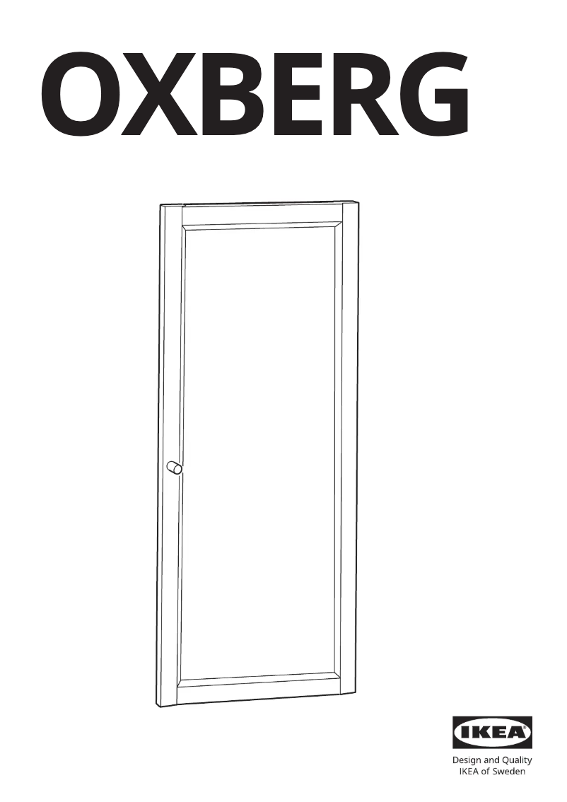 Página 1 del manual Manual de usuario Ikea OXBERG 904.773.66