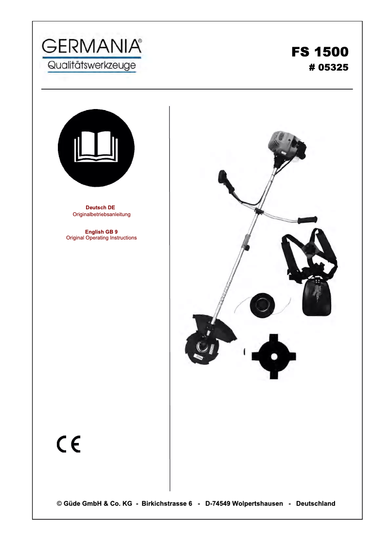 Imagen de la primera página del manual del dispositivo FS 1500