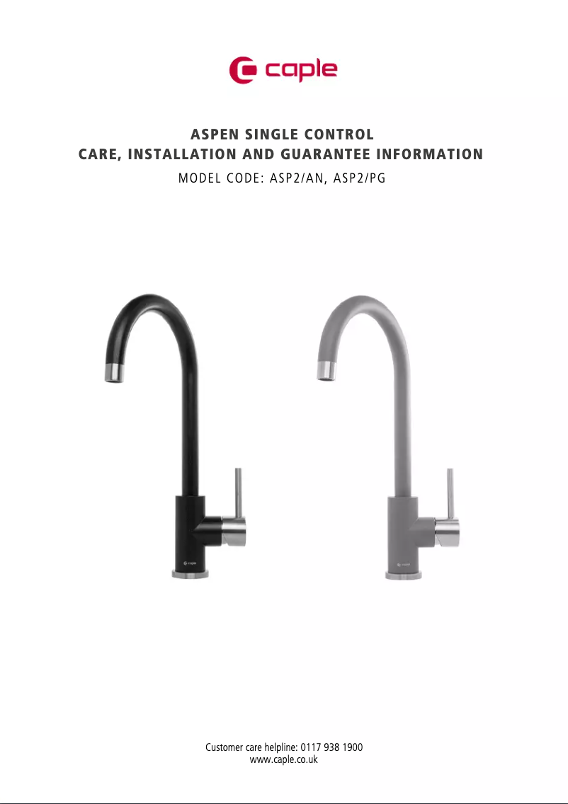 Página nº 1 - Manual de usuario Caple ASP2/AN