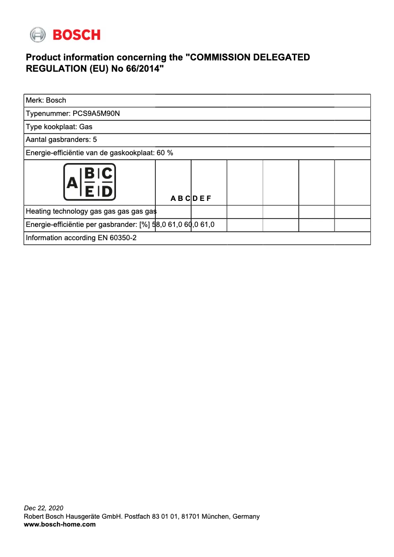 Imagen de la primera página del manual del dispositivo PCS9A5M90N