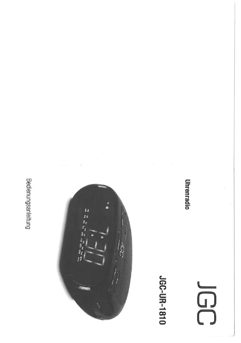 Página 1 del manual Manual de usuario JGC UR-1810