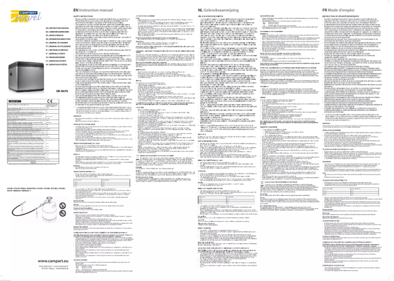 Página nº 1 - Manual de usuario TriStar CB-8676