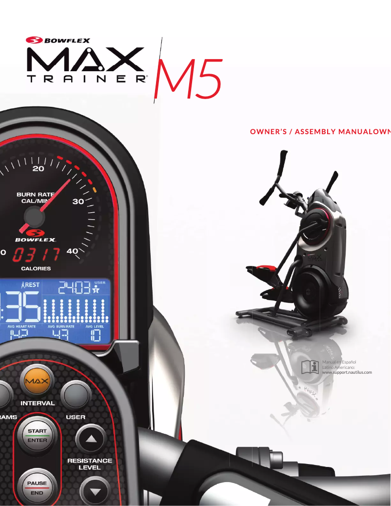 Página nº 1 - Manual de usuario Bowflex Max Trainer M5